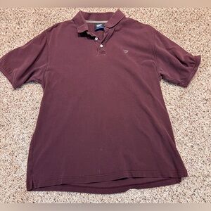 Kirra Polo Shirt Mens L Burgundy Short Sleeve Surf  90’s Streetwear 100% Cotton
